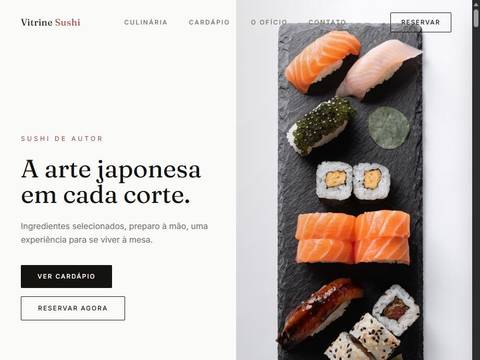 Site Vitrine Sushi