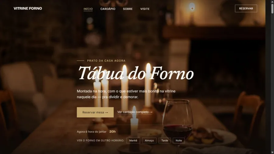 Site Vitrine Forno